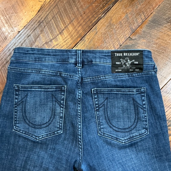 True Religion Becca Mid Rise Bootcut Jeans Women’s Size 31 Blue Denim Stretch - Picture 5 of 13
